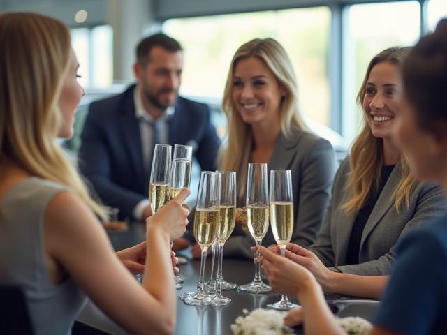Premium Kunden genießen Champagner bei Werkstatt-Event 2023
